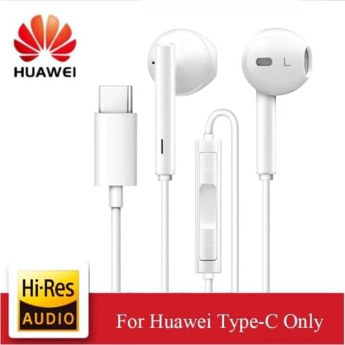 HUAWEI Original CM33 Earphone USB Type C In Ear Hearphone Headset With Mic HUAWEI Mate 10 Pro P10 P20 P30 Pro Note 10 Honor 9 10