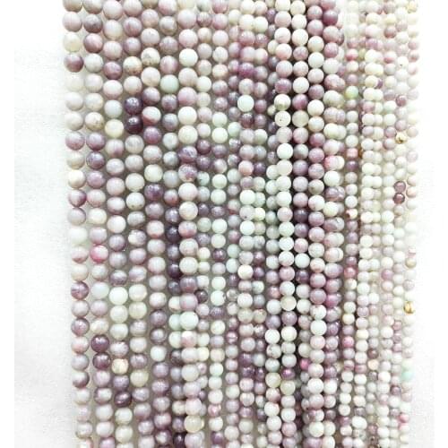 Natural lilac loose beads semi-finished lilac beads 6-10MM fashion jewelry necklac DIY Bracelet accessories 39cm