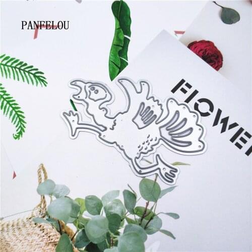 PANFELOU Galloping Turkey metal craft paper die cutting dies Scrapbooking/DIY Easter Halloween Embossing mould cards