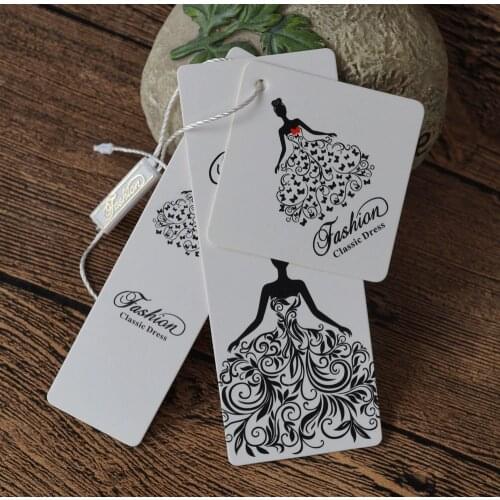 Custom brand name logo design paper price hang tag,clothing garment clothes swing hang kids paper labels tags