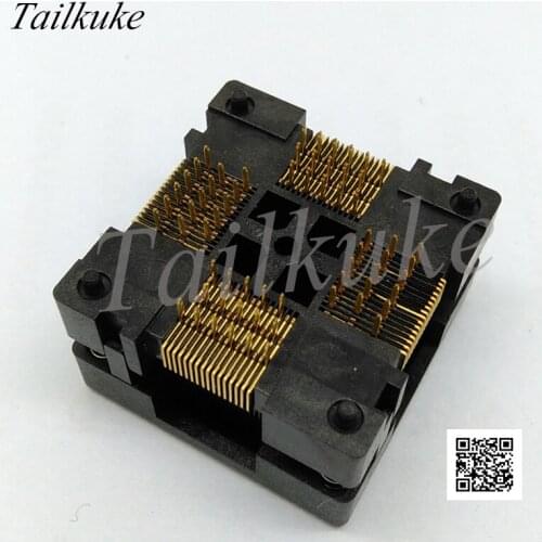 QFP64 IC Test & Burn-In Sockets OTQ-64-0.5-01 LQFP64 TQFP64 Press Test Seat 0.5 Spacing