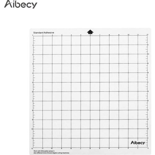 Aibecy Cutting Machine Special Pad 12 Inch Measuring Replacement Translucent PP Material Adhesive Mat With Clear Film Cover