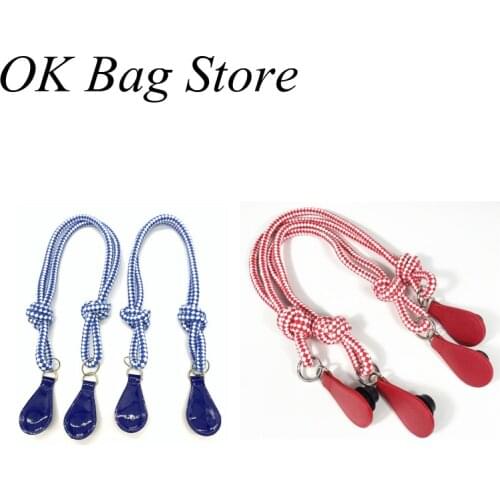 MLHJ 75cm hemp rope obag new blue handles obag