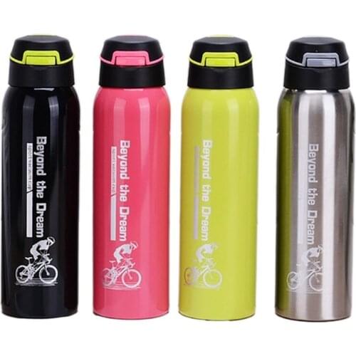 500ML Sport thermos water bottle Thermo Mug Stainless Steel Vacuum Flask mug with straw Insulation Cup Thermoses tthermal bottle