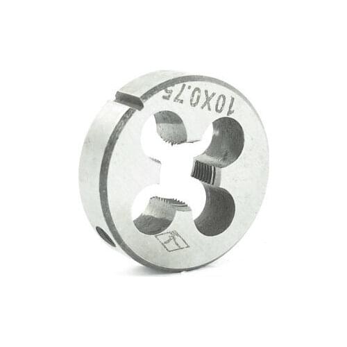 Steel 8mm Thickness Metric M10 x 0.75mm Screw Thread Round Die Tool