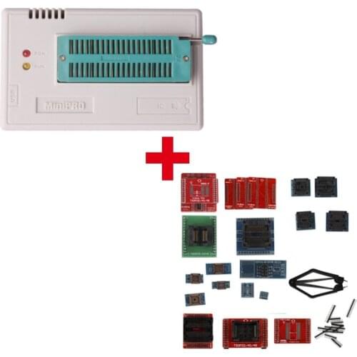 Super Mini Pro TL866A EEPROM Programmer with Full Set 21pcs Socket Adapters
