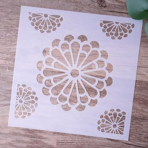 15 cm DIY Craft Layering Flower Stencils For Walls Painting Scrapbooking Stamping Stamps Album Decorative Embossing Paper Cards