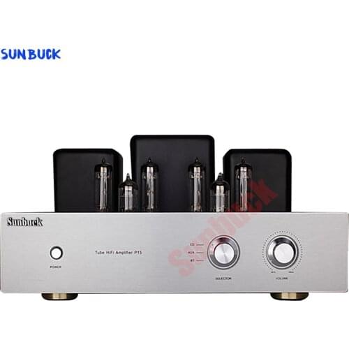 High fidelity Bluetooth 12W+12W 6P15 6H1N pure tube push-pull 2.0 tube amplifier