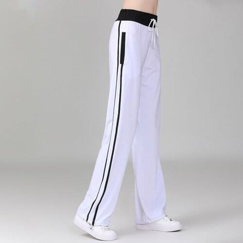 STILINSKI 2021 Yoga Leggings Calf-Length Pants High Waist Breathable short Trousers Vertical Stripes Loose 2021