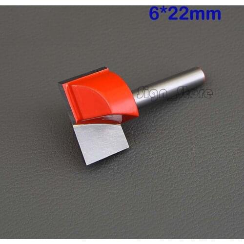 1pc Diameter Shank 6mm *22mm High Presition CNC Router bottom cleanning bits