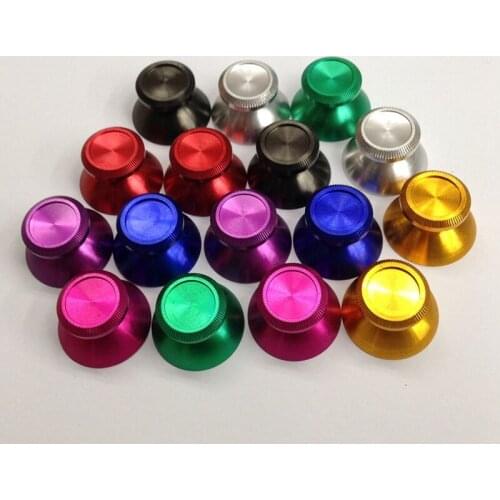 1pcs One Piece Metal Analog Thumb Grips Thumbstick Cap Thumb Stick Joystick Cap Button Cover For Xbox 360 Controller