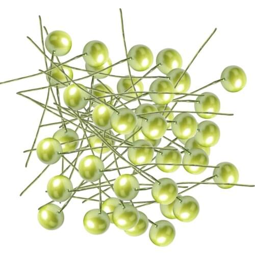 100pcs Fake Flower Heads, Mini Berries Artificial Foam Flower Fruit Stamens Decor for Wedding Party Photo Props