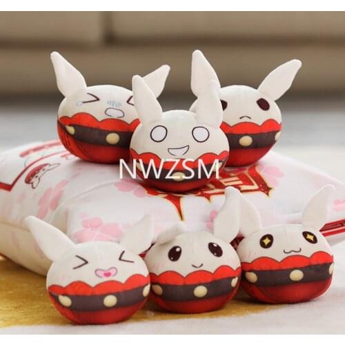 Anime Genshin Impact Cosplay Prop Accessories Bouncing Bomb Cute Plush Dolls Cartoon Toys pendant