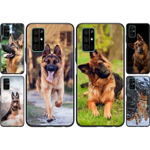 Silicone Cover German Shepherd Dog For Huawei Honor 30i 10X 30S 9A 9S 9X 30 9C 20 20S V20 10i 10 7C Pro Lite Phone Case