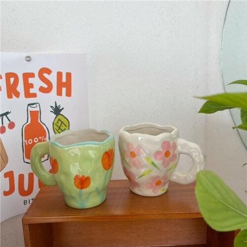 Flowers Mug Coffee Cup Ceramic Mugs Coffee Cups Beautiful Tea Cup Vintage Coffee Cups