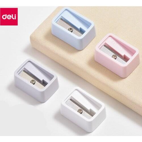 Deli 12pcs/lot Pencil Sharpener Primary Student Kids Pencil Sharpener Mechanical Pencil Sharpener School and Office Stationery