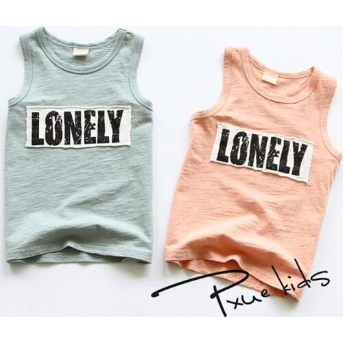 Baby Tops Children Vest Boys Summer T Shirts Girls Tank 2020 Fashion Brands Toddler Tees T-Shirt Clothing for 2-7 years