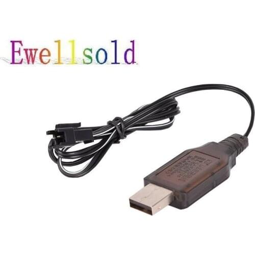 Ewellsold 4.8V USB charger for 4.8V Ni-CD/4.8V Ni-MH battery with SM 2P Plug 2pcs/lot