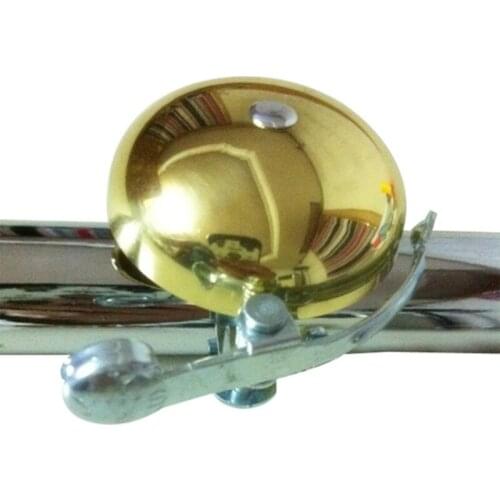 E1002 Classic Retro bicycle copper bell Golden pure copper bells for Fixed gear bike Bicycle Accessories 1pcs