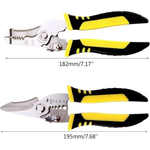 Multifunctional Wire Stripper Pliers Cable Cutter Crimping Stripping Hand Tool