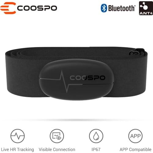CooSpo H6 Heart Rate Monitor Strap Bluetooth 4.0 ANT+ Heart Rate Sensor Waterproof For Garmin Wahoo computer sport