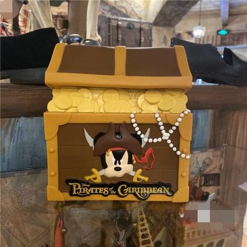 Cartoon creativity Disney Mickey Pirate Adventure Island Series Treasure Box Piggy Bank Christmas kids birthday gifts AG2307