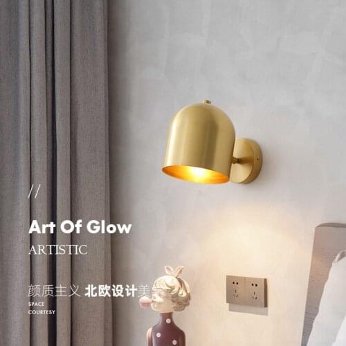 New luxury bedside wall lamp Nordic creative romantic warm bedroom bedside lamp simple modern living room aisle lamp