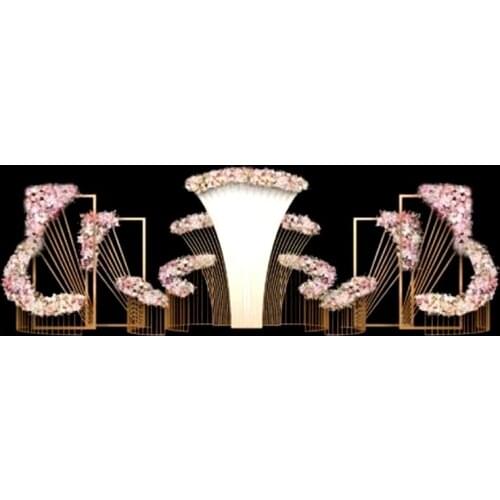 New style wedding props screen stage background pieces iron art screen wedding background window decoration props screen