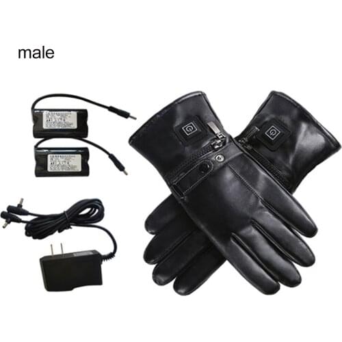Touch Screen Heated Gloves Motorcycle Gloves USB Charging Outdoor Heated Gloves with Independent Heating Chip for Cycling