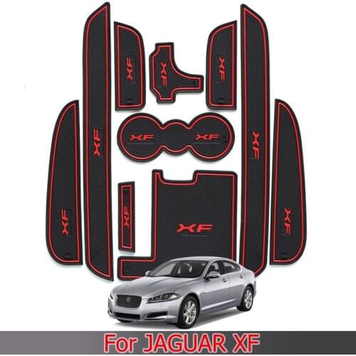For Jaguar XF Door Slot Pad Car Interior Modification Armrest Box Storage Anti-skid Pad Water Cup Slot Pad