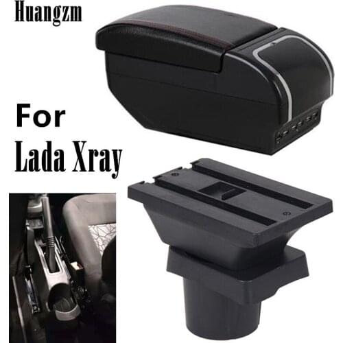For Lada Xray armrest box 9 USB interface Russian car version