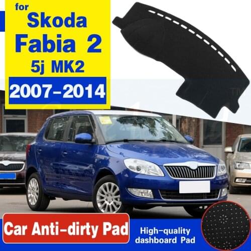 For Skoda Fabia 2 5j 2007 2008 2009 2010 2011 2012 2013 2014 MK2 Anti-Slip Mat Dashboard Cover Pad Sunshade Dashmat Accessories