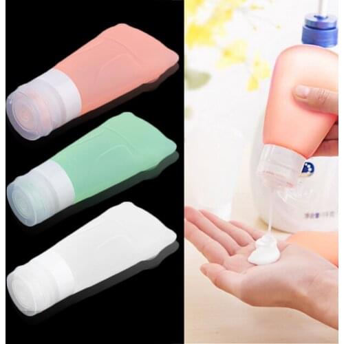 High Quality Soft Silicone Empty Bottle Shampoo Leakproof Containers With Sunction Cap Hot Sales