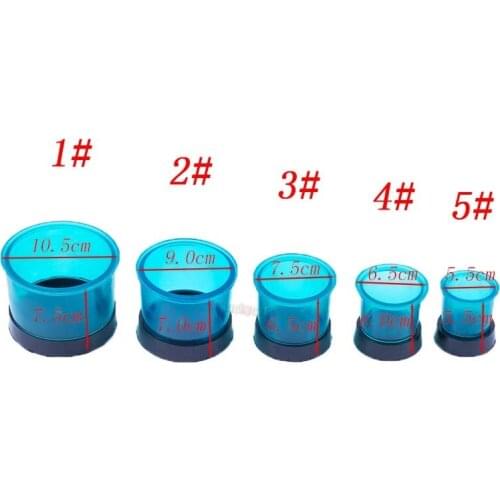 5size dental equipment Blue Flasks Rings Plastic Casting Flasks With Base Plastic Models