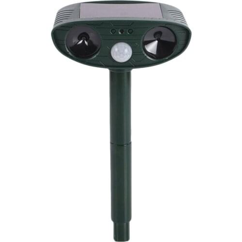 Solar powered animal ultrasonic cat and dog insect repellent 511 for outdoor gardening