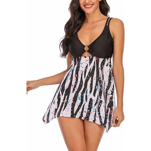 Plus Size Swimwear Women Tankini Set Two Piece Swimsuit Retro Bathing Suit Summer Beach Wear Large Size Swimming Suit for Women