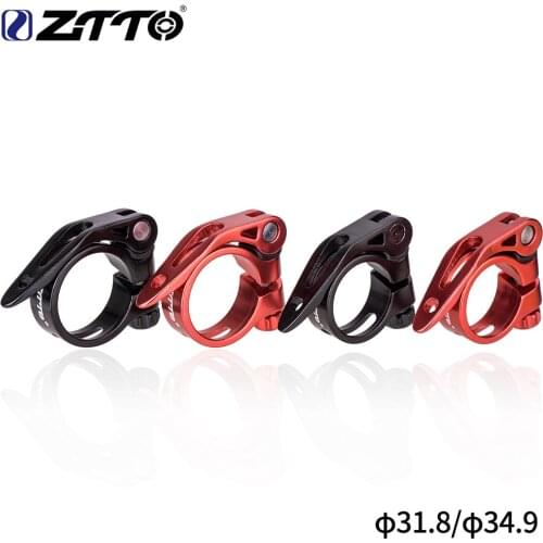 ZTTO MTB Road Bicycle Seatpost Clamp 31.8mm 34.9mm MTB Mountain Bike Cycling Seat Post Clamp seat Quick Release aluminium alloy
