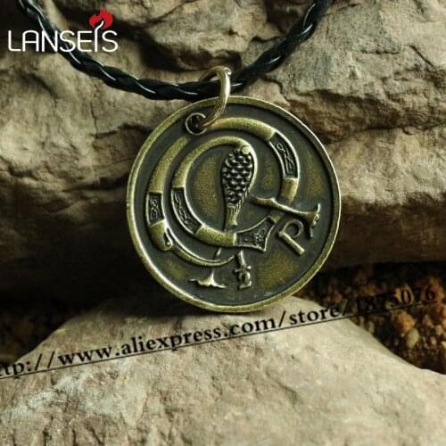 1pcs ireland necklace irish vintage penny bird Exquisite commemorative coin charm irish harp music gift jewelry pendant