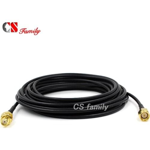 1pcs 5M SMA Male to SMA Female Extension Cable Antenna RG174,SMA Male Jack to SMA female Plug RF Coaxial Extension Jumper