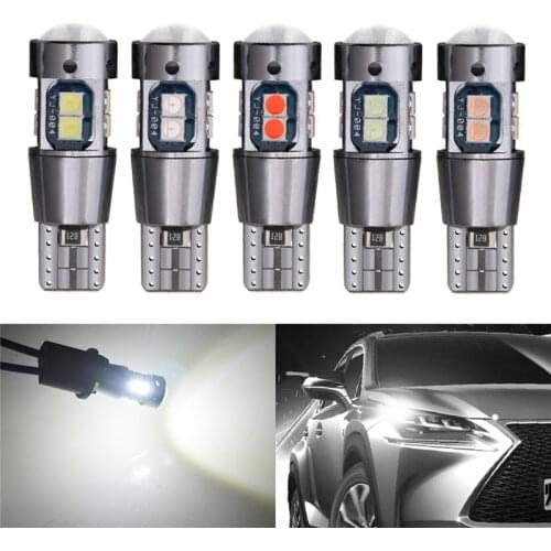 100PCS High Quality T10 W5W 3030 LED Car Interior Reading Dome Light Marker Lamp 168 194 LED Auto Wedge Parking Bulbs 12-16V