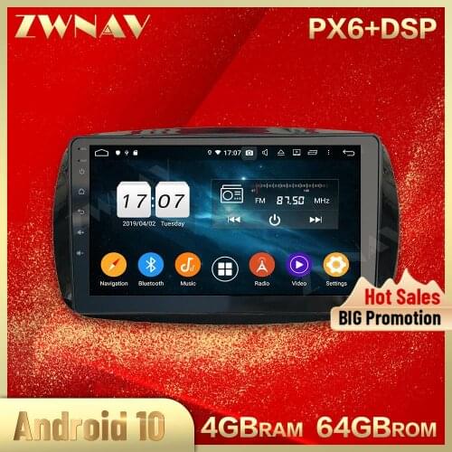 2 din Android 10.0 screen Car Multimedia player For BENZ Smart 2016-2019 Video audio radio stereo GPS navi head unit auto stereo