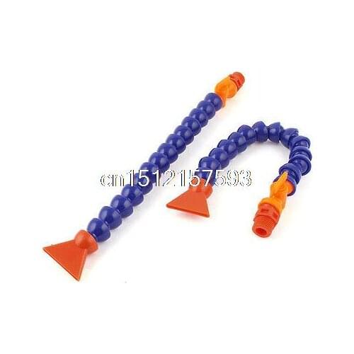 2 Pcs Lathe Flat Nozzle Flexible 1/2BSP Thread Water Oil Coolant Pipe Hose