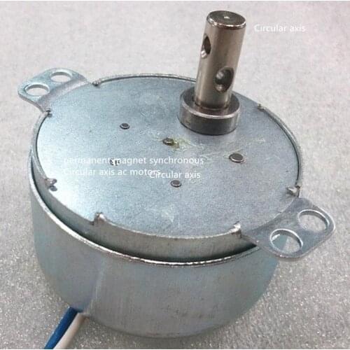 220V 50HZ 4W 25MA AC permanent magnet synchronous Circular axis motors,50TYZ claw pole Electric motors