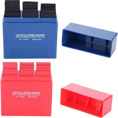 300 Sheets/Box Soft Smooth Papers Dental Anticulating Papers Teeth Care Strip Dental Safe Orthodontic Strip Dentistry Equipment