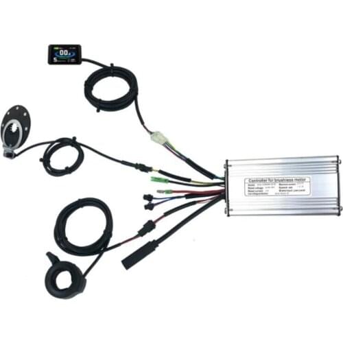 36V/48V 500W 22A, Brushless DC Ebike Controller+KT-LCD8H Display+Finger Dial + Sensor One Set, for 500W Ebike Kit