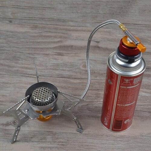 Camping Stove Burner Adaptor Conversion Outdoor Valve Connectors Gas Adapter PXPF