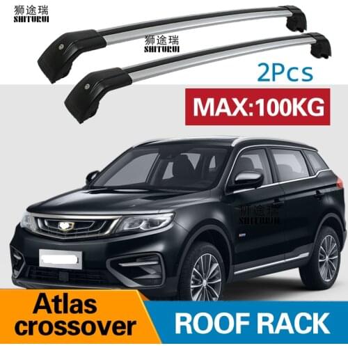 Roof Bars for Geely BO YUE (MR6453) ATLAS EMGRAND X7 SPORT [2018-today] Aluminum Alloy Side Bars Cross Rails Roof Rack Luggage