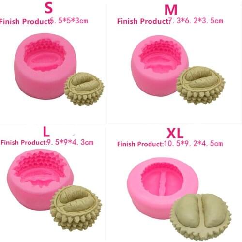 Large Durian Cake Cooking Baking Tools Durian Shape Silicone Soap Candle Mould Cake Silicone Mold Kitchen Accessories