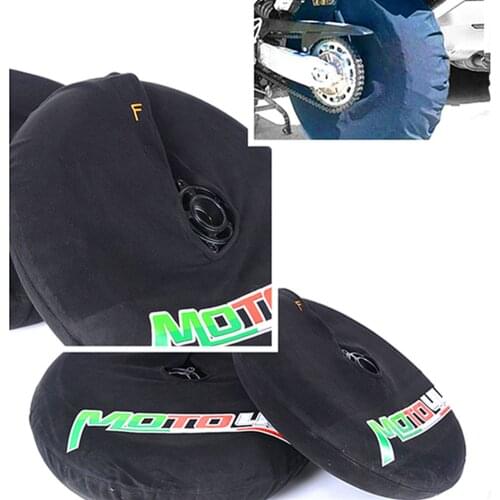 Tire Tyre Warmers Windstop Tire Cover Polar Fleece Windbreak Front and Rear "MOTO4U" 17 inch