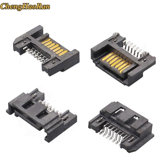 ChengHaoRan 5Pcs Per Lot Sata Type A 7 Pin SMT SMD Male Adapter Connector For Hard Drive HDD